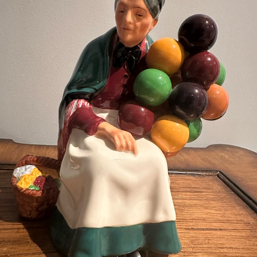 Royal Doulton Ceramic Figurine with Multicolor Balloons